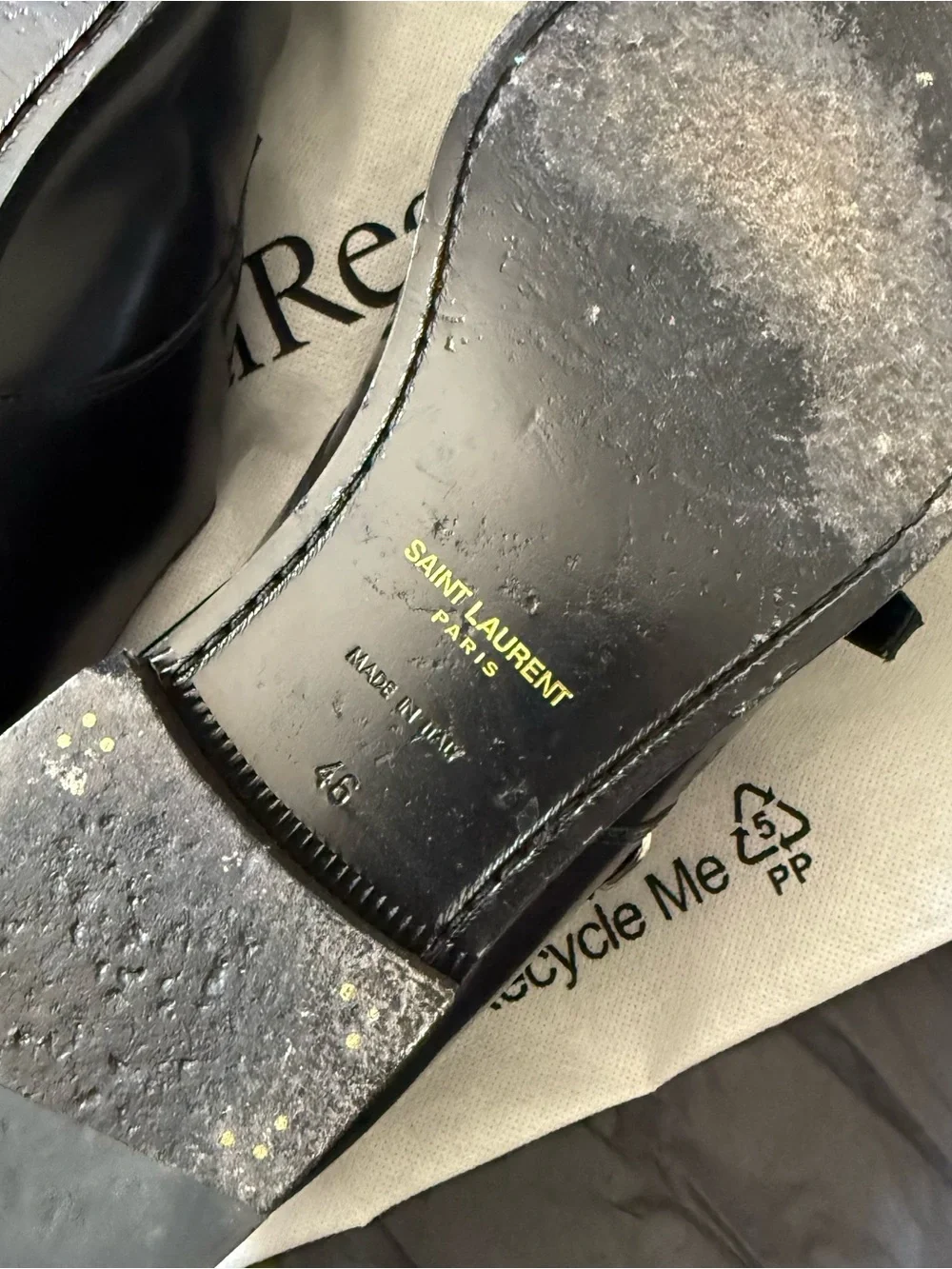 Saint Laurent Leather Monk Straps Size 46 (US 13)